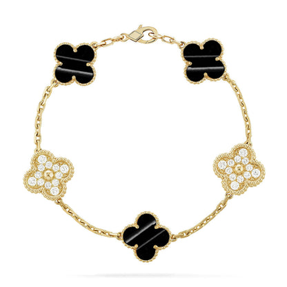 [Resenly Jewelry] CLOVER 5 MOTIF PULSAR STONE BRACELET COLLECTION