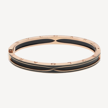 [Resenly Jewelry]ZERO 1 PINK GOLD WITH MATTE BLACK CERAMIC BRACELET