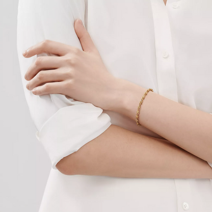 [Resenly Jewelry]HARDWEAR MICRO LINK 44 MOTIF GOLD BRACELET