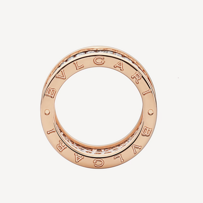 [Resenly Jewelry]ZERO 1 WITH PAVED DIAMONDS ON THE SPIRAL RING