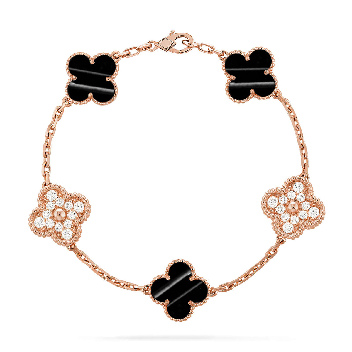 [Resenly Jewelry] CLOVER 5 MOTIF PULSAR STONE BRACELET COLLECTION