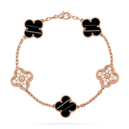 [Resenly Jewelry] CLOVER 5 MOTIF PULSAR STONE BRACELET COLLECTION
