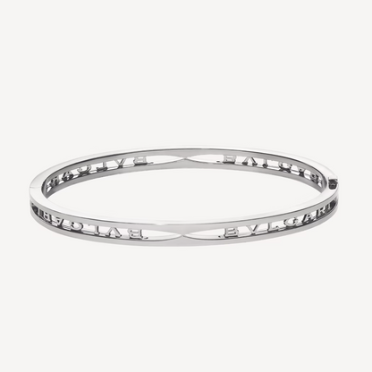 [Resenly Jewelry]ZERO 1 SPIRAL LOGO SILVER BRACELET