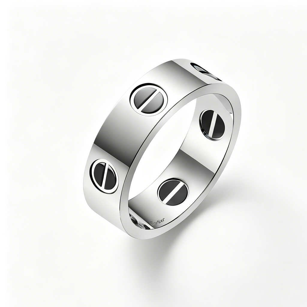 [Resenly Jewelry]LOVE RING 5.5MM NO DIAMONDS  CERAMIC