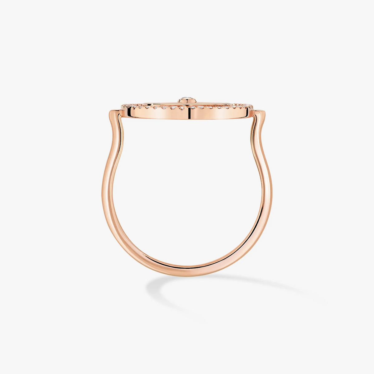 [Resenly Jewelry]LUCKY MOVE PINK GOLD DIAMOND RING