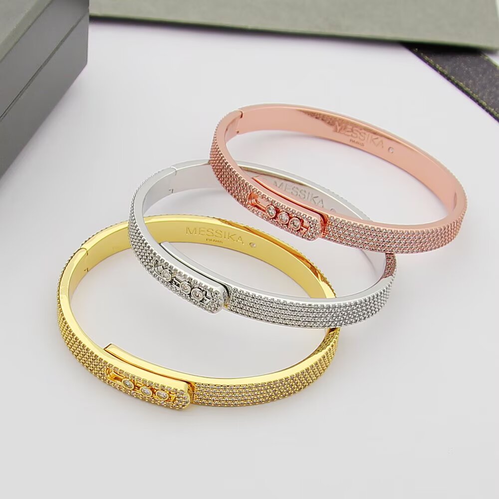 [Resenly Jewelry]Move Noa Full Pavé Diamond Bangle Bracelet