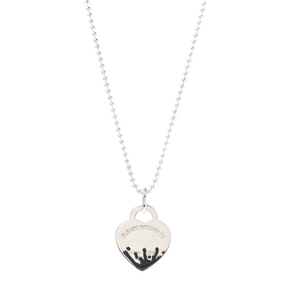 [Resenly Jewelry]COLOUR HEART SPLASH TAG NECKLACE
