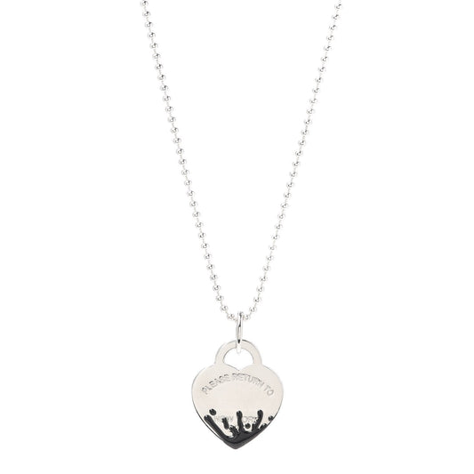 [Resenly Jewelry]COLOUR HEART SPLASH TAG NECKLACE