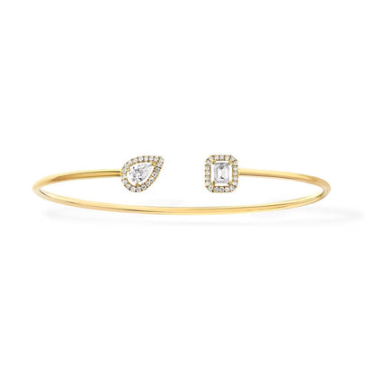 [Resenly Jewelry]JONC FLEX MY TWIN TOI & MOI SILVER DIAMOND BRACELET