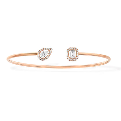 [Resenly Jewelry]JONC FLEX MY TWIN TOI & MOI SILVER DIAMOND BRACELET