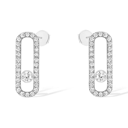 [Resenly Jewelry]MOVE UNO STUD DIAMOND PAVED EARRINGS