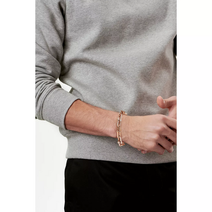 [Resenly Jewelry]HARDWEAR LARGE LINK PINK GOLD PAVED DIAMOND BRACELET