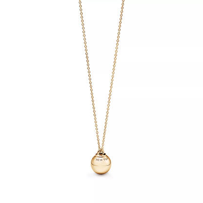 [Resenly Jewelry]BALL PENDANT 12.75MM NECKLACE