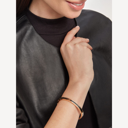 [Resenly Jewelry]ZERO 1 PINK GOLD WITH BLACK CERAMIC BRACELET