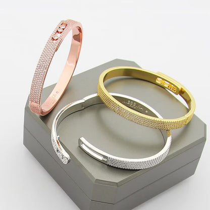 [Resenly Jewelry]Move Noa Full Pavé Diamond Bangle Bracelet