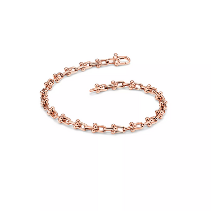 [Resenly Jewelry]HARDWEAR MICRO LINK 44 MOTIF PINK GOLD BRACELET