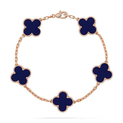 [Resenly Jewelry]CLOVER 5 MOTIF LAPIS LAZULI BRACELET COLLECTION