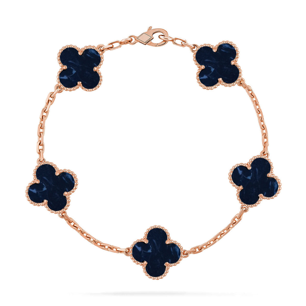 [Resenly Jewelry]CLOVER 5 MOTIF PIETERSITE BRACELET COLLECTION