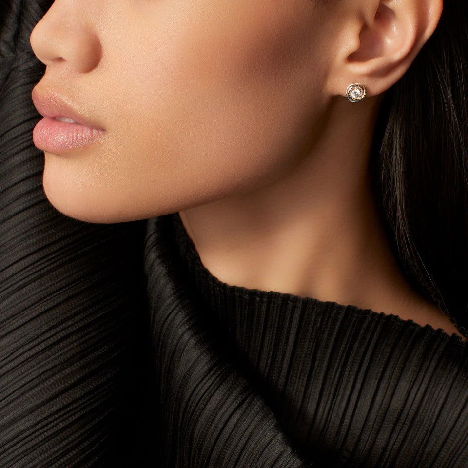 [Resenly Jewelry]TRINITY STUD DIAMOND EARRINGS