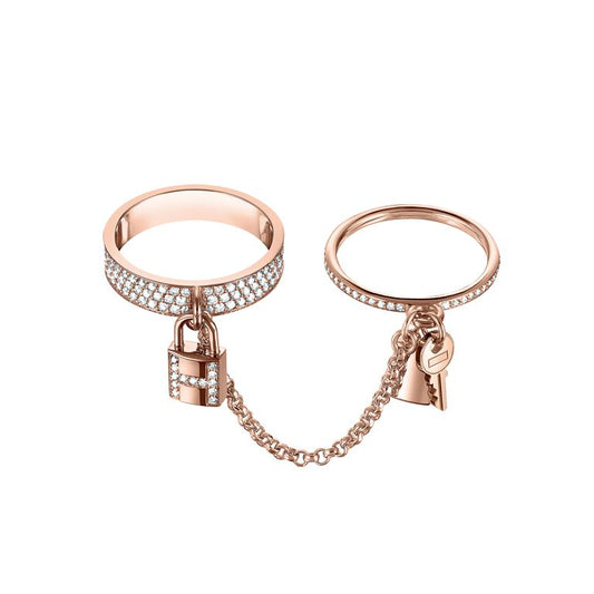 [Resenly Jewelry]HM KELLY CLOCHETTE DOUBLE RING IN  WITH DIAMONDS