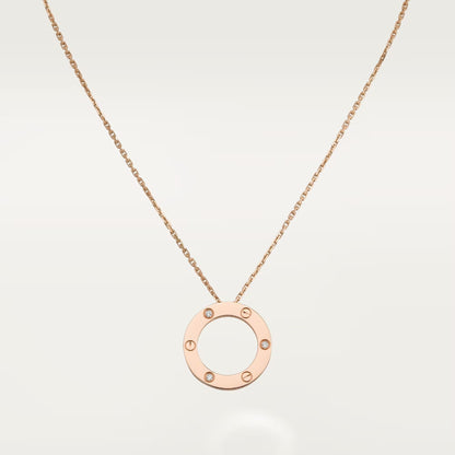 [Resenly Jewelry]LOVE NECKLACE 16MM 3 DIAMONDS