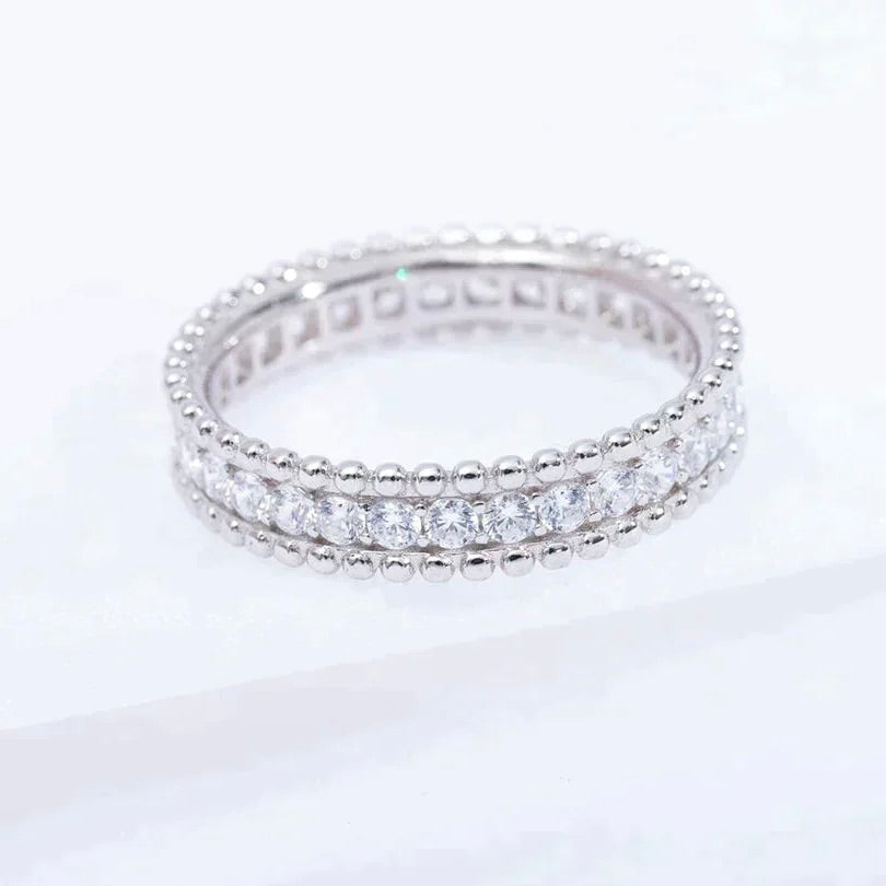 [Resenly Jewelry]PERLEE DIAMOND SILVER RING