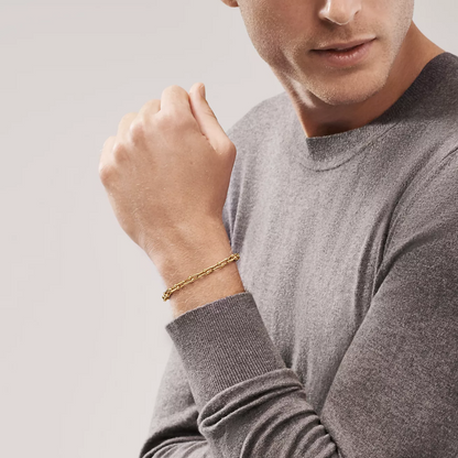 [Resenly Jewelry]HARDWEAR SMALL LINK 26 MOTIF GOLD BRACELET