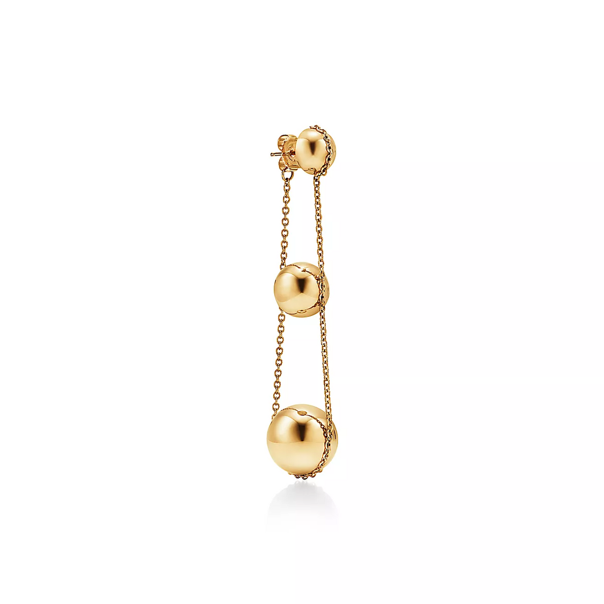 [Resenly Jewelry]TRIPLE DROP GOLD EARRINGS
