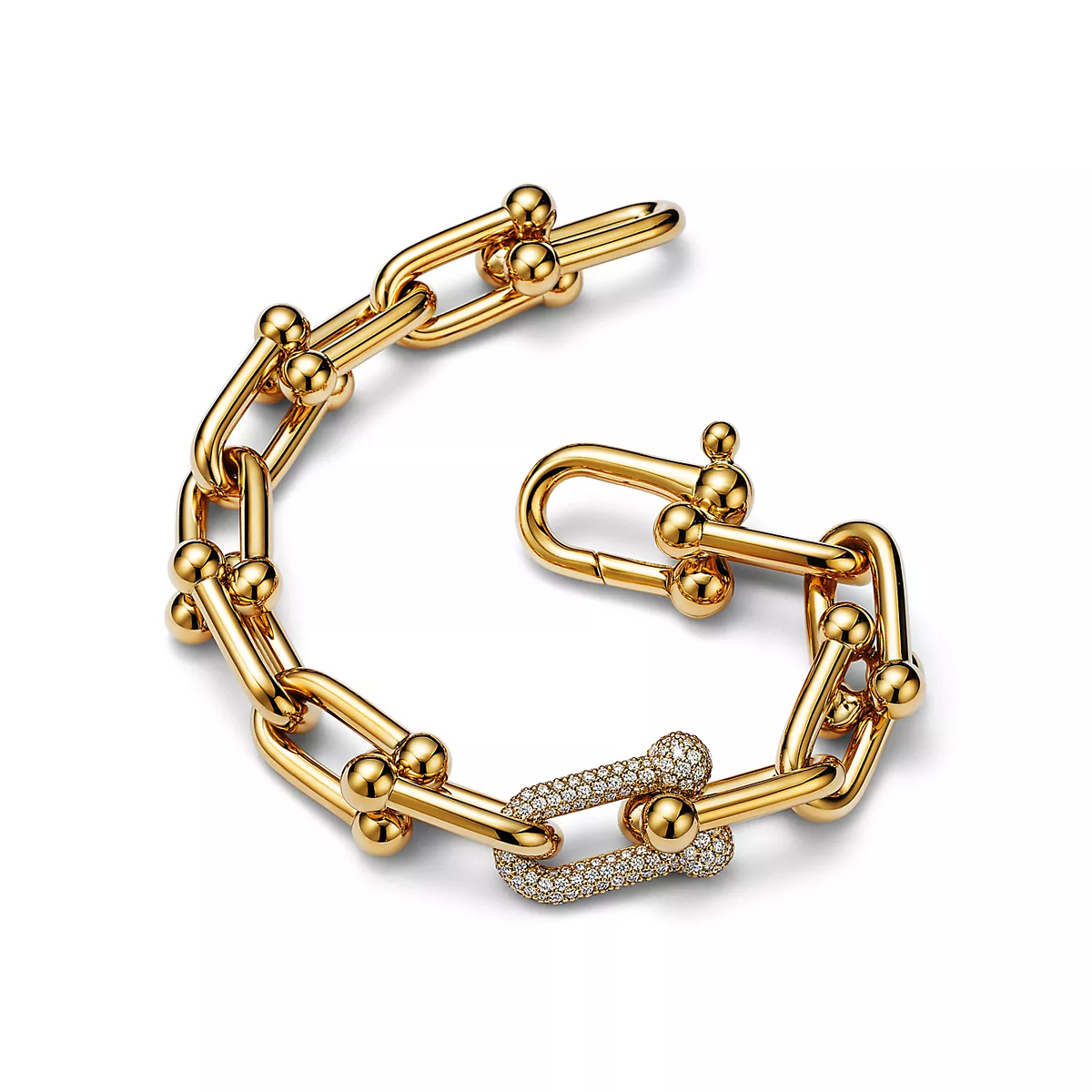 [Resenly Jewelry]HARDWEAR LARGE LINK GOLD DIAMOND BRACELET
