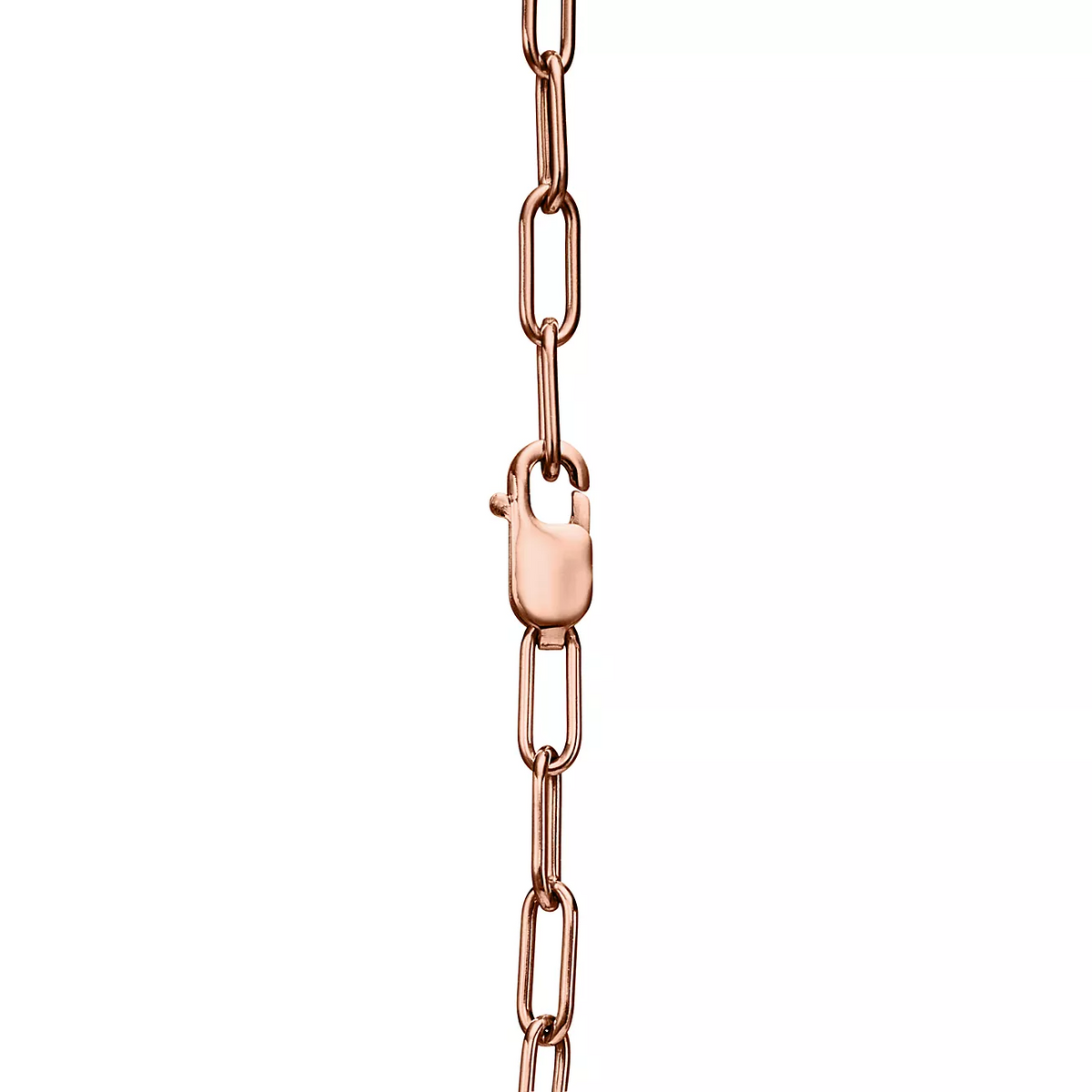 [Resenly Jewelry]LOCK SMALL PENDANT PINK DIAMOND PINK GOLD NECKLACE