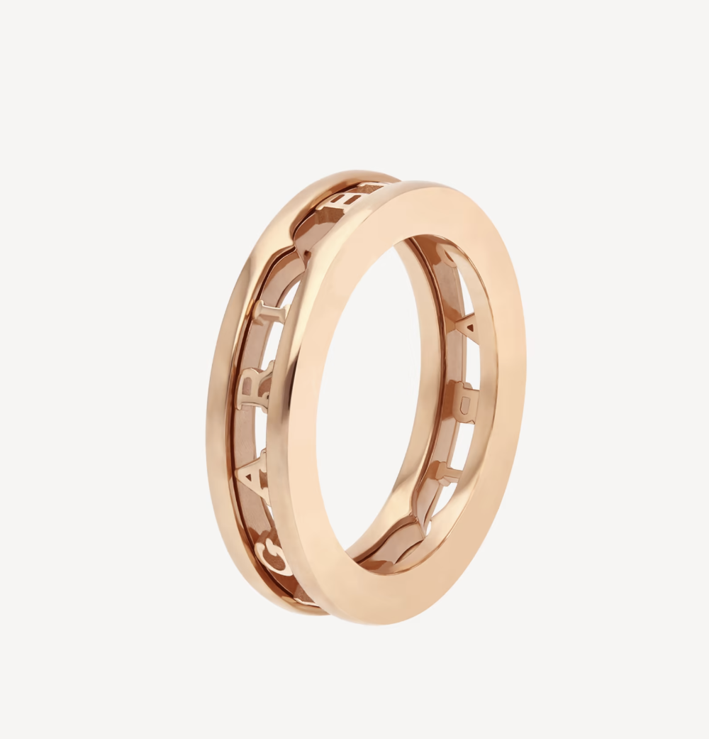 [Resenly Jewelry]ZERO 1 ONE-BAND WITH OPENWORK LOGO SPIRAL RING