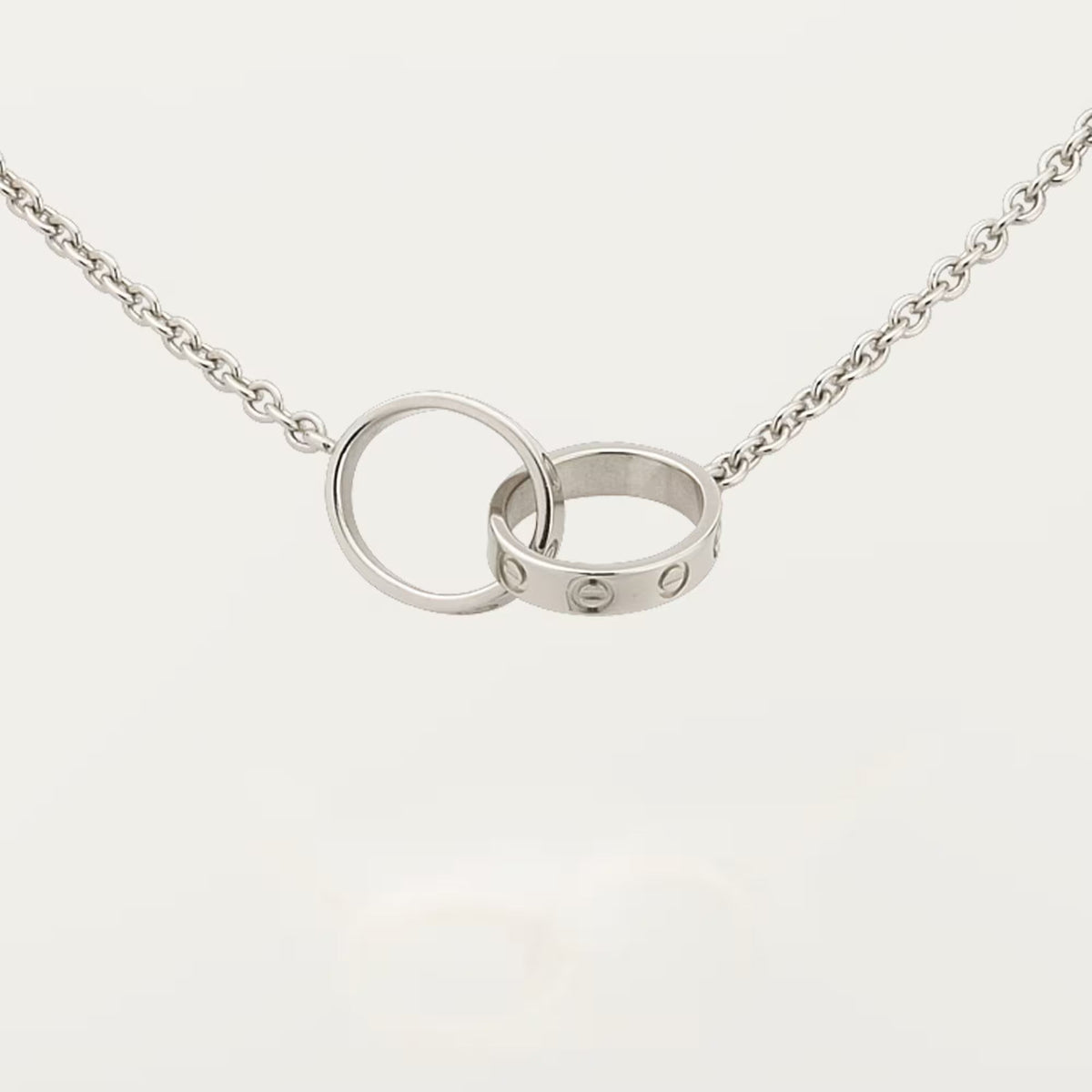 [Resenly Jewelry]LOVE DOUBLE RING NECKLACE