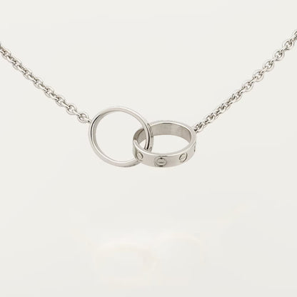 [Resenly Jewelry]LOVE DOUBLE RING NECKLACE