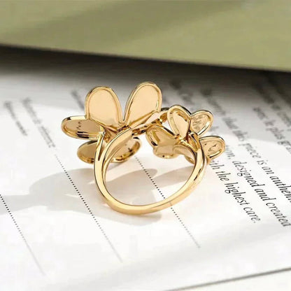 [Resenly Jewelry]CLOVER COMOS GOLD DIAMOND RING