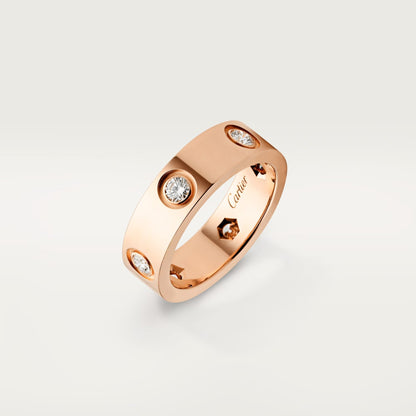 [Resenly Jewelry]LOVE 5.5MM 6 DIAMOND RING