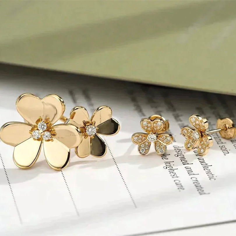 [Resenly Jewelry]CLOVER COMOS GOLD DIAMOND RING