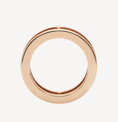 [Resenly Jewelry]ZERO 1 ONE-BAND WITH OPENWORK LOGO SPIRAL RING