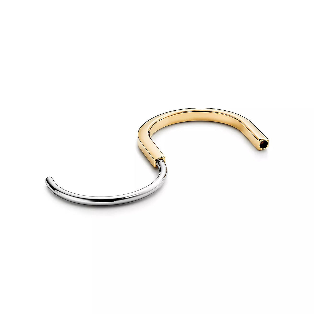 [Resenly Jewelry]LOCK BRACELET YELLOW AND WHITE GOLD