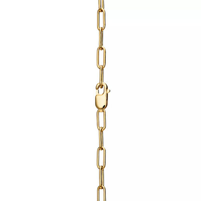 [Resenly Jewelry]LOCK NECKLACE MEDIUM PENDANT GOLD PAVED DIAMONDS
