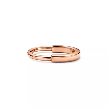 [Resenly Jewelry]LOCK RING PINK GOLD