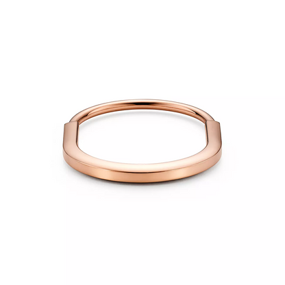 [Resenly Jewelry]LOCK BRACELET ROSE DIAMOND PINK GOLD