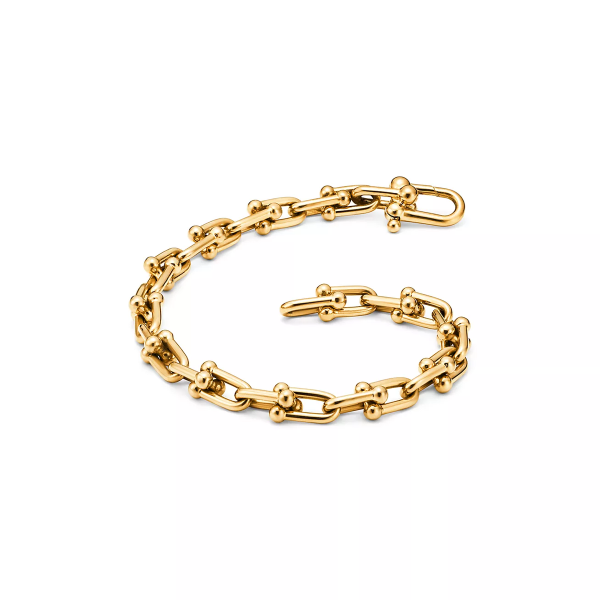 [Resenly Jewelry]HARDWEAR SMALL LINK 26 MOTIF GOLD BRACELET