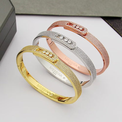 [Resenly Jewelry]Move Noa Full Pavé Diamond Bangle Bracelet