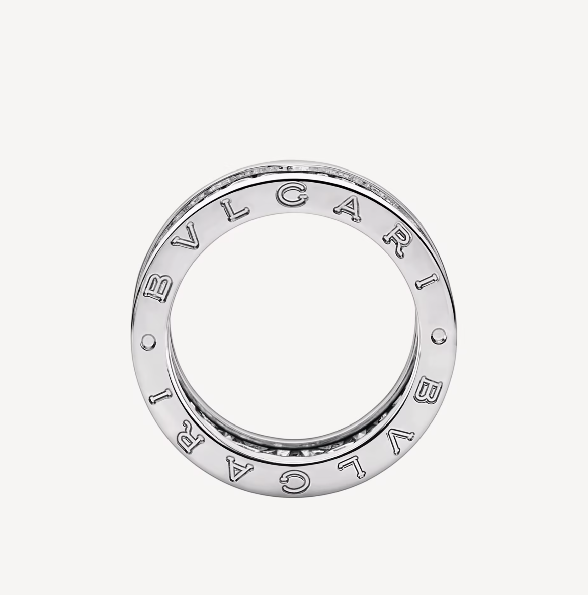 [Resenly Jewelry]ZERO 1 WITH PAVED DIAMONDS ON THE SPIRAL RING