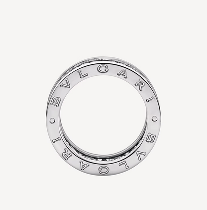 [Resenly Jewelry]ZERO 1 WITH PAVED DIAMONDS ON THE SPIRAL RING