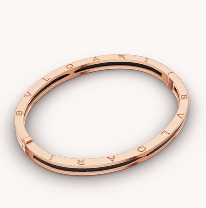[Resenly Jewelry]ZERO 1 PINK GOLD WITH BLACK CERAMIC BRACELET