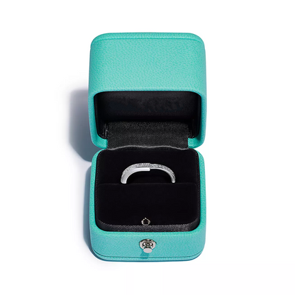 [Resenly Jewelry]LOCK RING SILVER DIAMOND PAVED