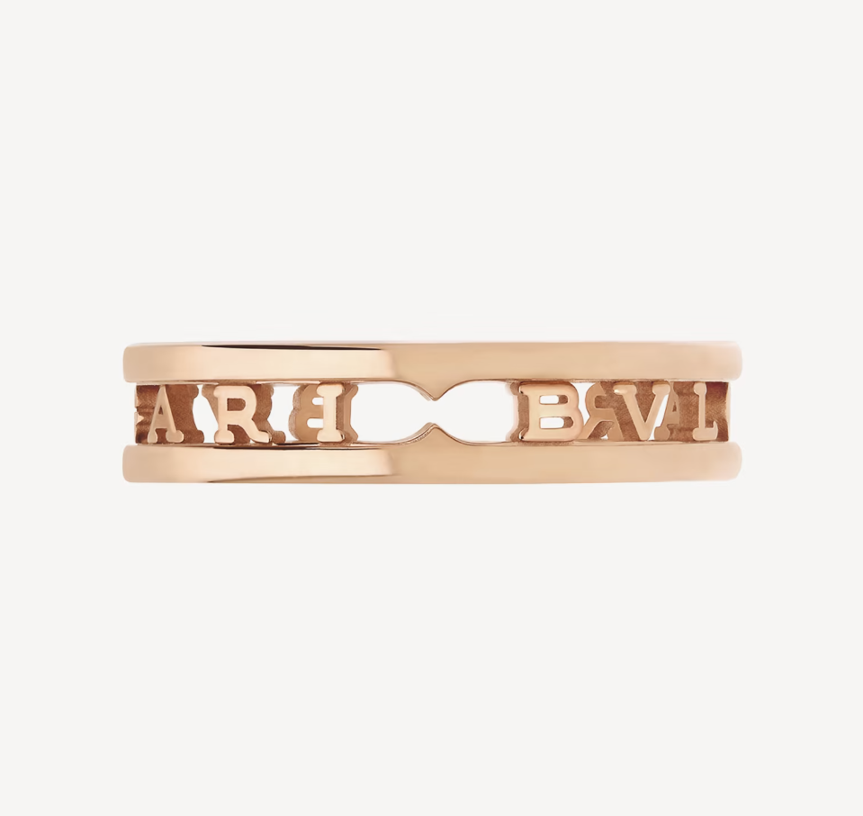 [Resenly Jewelry]ZERO 1 ONE-BAND WITH OPENWORK LOGO SPIRAL RING