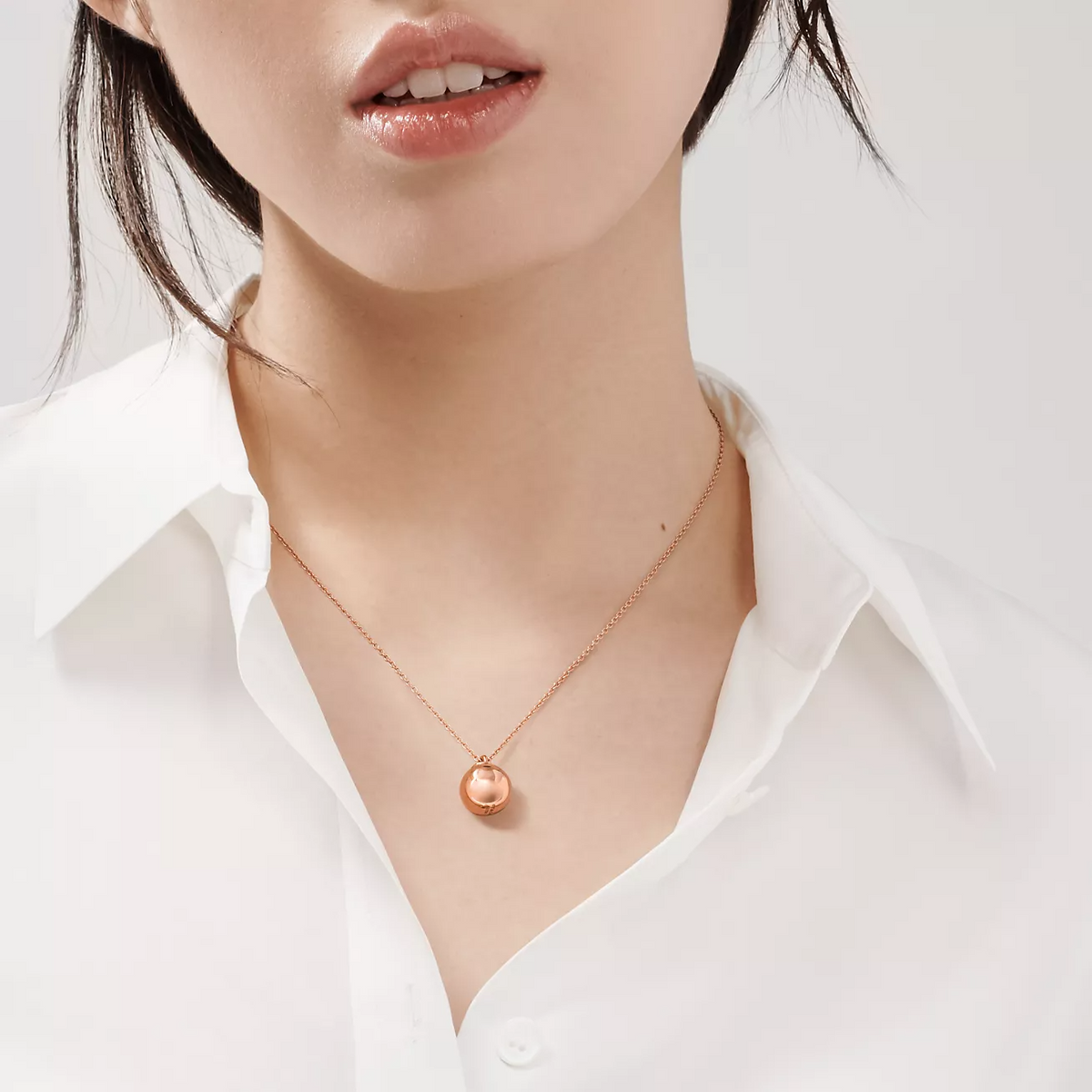 [Resenly Jewelry]BALL PENDANT 12.75MM NECKLACE