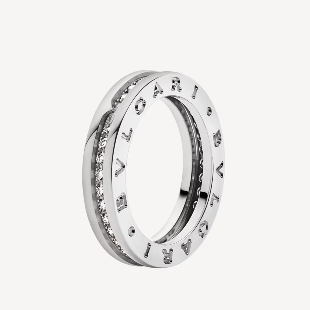 [Resenly Jewelry]ZERO 1 ONE-BAND PAVED DIAMONDS ON THE SPIRAL RING